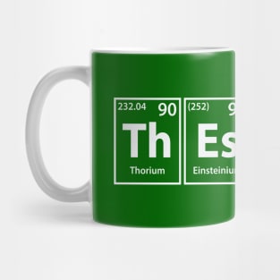 Thesis (Th-Es-I-S) Periodic Elements Spelling Mug